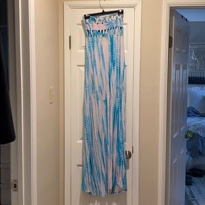 Tye die maxi dress